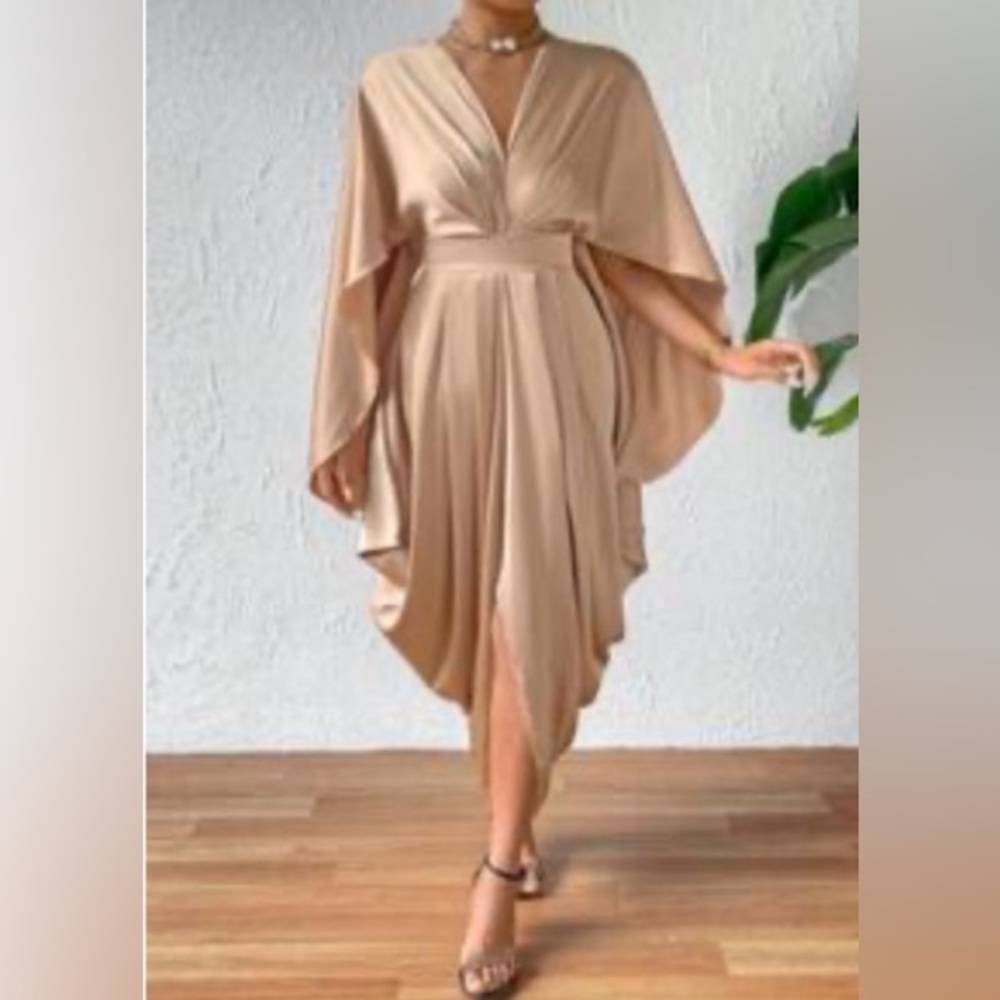 NWOT champagne dress. Sexy and classy!